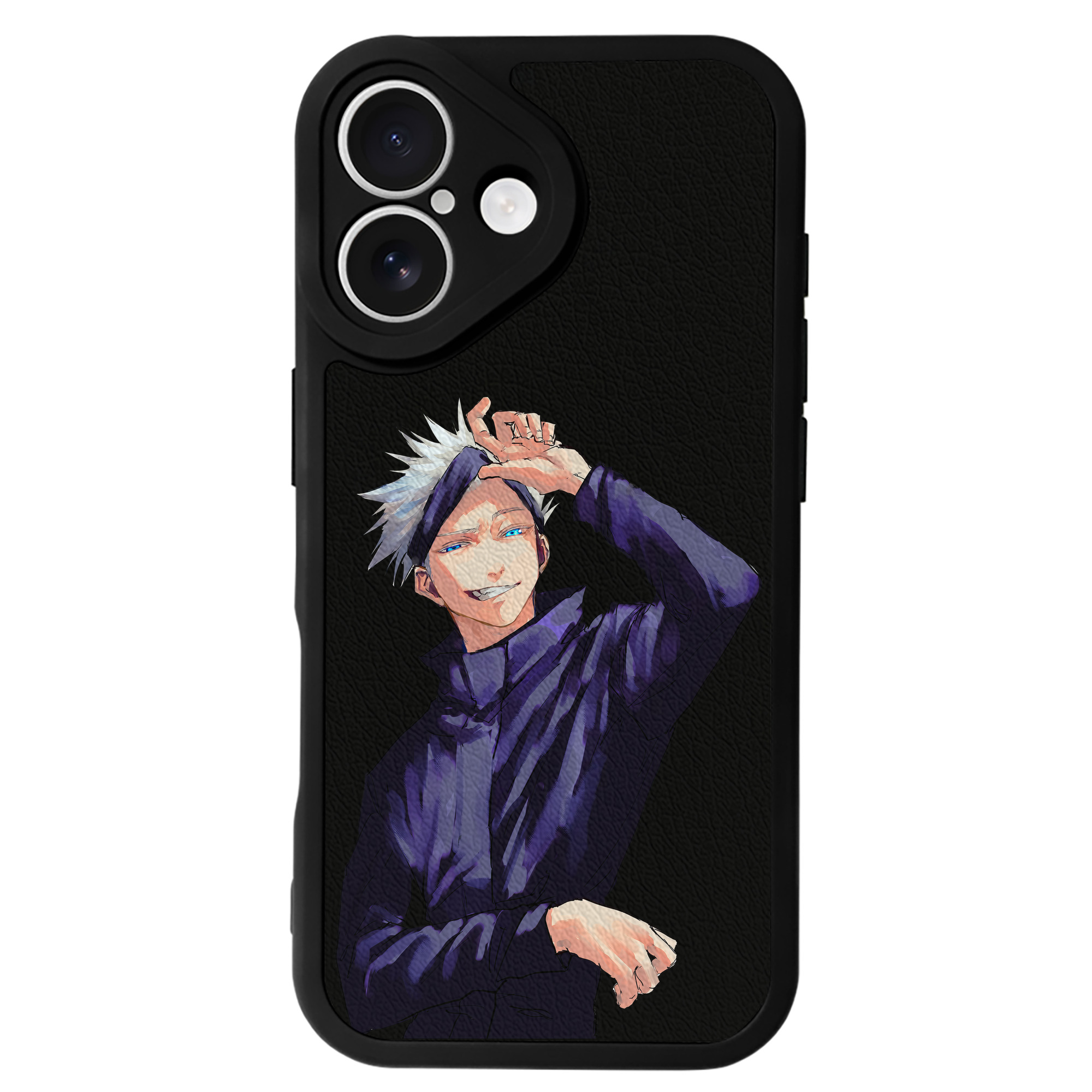 （画像用） 呪術廻戦 Jujutsu Kaisen 【iPhone 16シリーズ対応】シリコンスマホケース（レザー調） 材質：シリコン